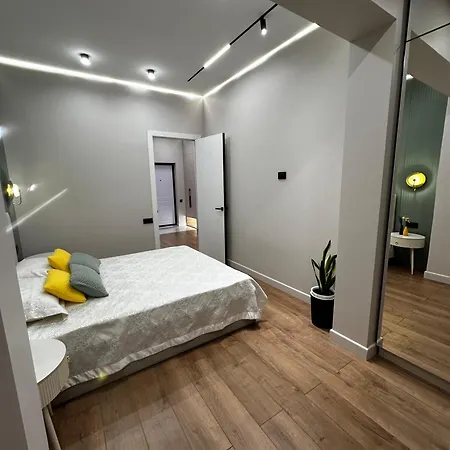 Luxury Two-Room Apartment With Breathtaking Mountain And Mega Mall Views Almaty Exterior photo