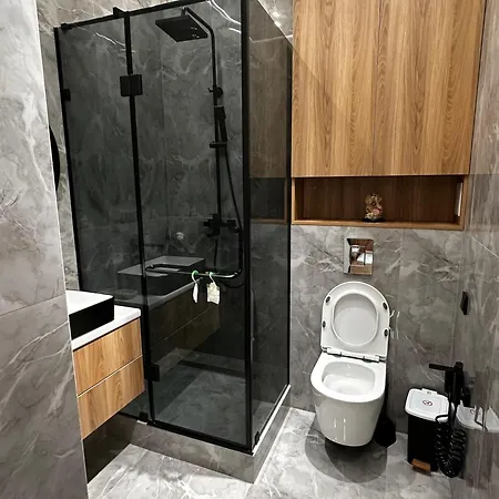 Luxury Two-Room Apartment With Breathtaking Mountain And Mega Mall Views Almaty Exterior photo