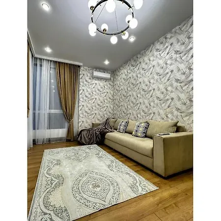Luxury Two-Room Apartment With Breathtaking Mountain And Mega Mall Views Almaty Exterior photo