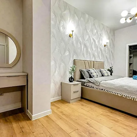 Luxury Two-Room Apartment With Breathtaking Mountain And Mega Mall Views Almaty Exterior photo